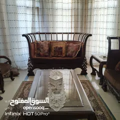  1 طقم كنب خشب زان