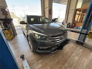  2 هونداي سنتافي ترخيص 2017ون مليون 4*4 عداد قليل دهان شركة فحص نخب نخب بانورامي