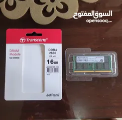  3 pc transcend 16 GB ram laptop رامات لابتوب 16GB