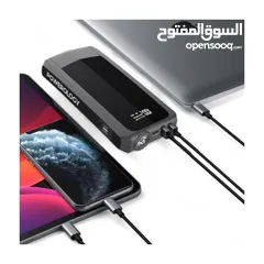  2 Powerology 16000mAh Power Bank with Emergency 12V Jump Starter   مع مشغل تشغيل الطوارئ 12 فولت