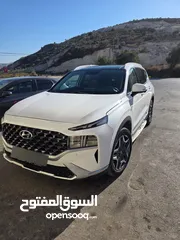  2 هونداي سنتافي ابيض هابيرد