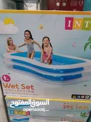  1 بركة سباحة ماركة انتكس نفخ مقاس 260 سم في 175 سم في عمق 56 سم