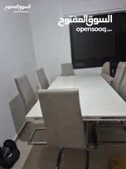  2 طاولة سفرة من ميداس لون ابيض
