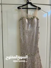  8 فستان سهرة طويل شك بالكامل مع جاكيت قصير للمحجبات