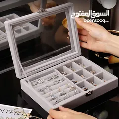  7 صندوق ترتيب الأكسسوارات والذهب   متوفر باللون السكني والزهري  عروض استثنائية، لا مثيل لها