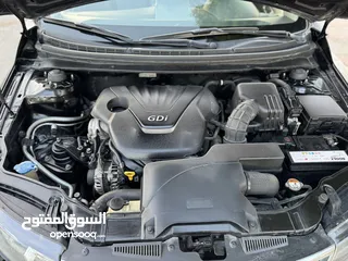  23 كيا فورتي للبيع بحالة ممتازه  Kia Forte 2013 لون اسود فحص كامل