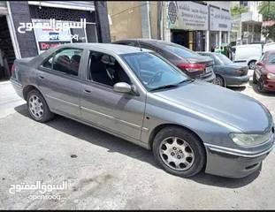  1 سياره بيجو موديل 2001 فحص كامل لون فيراني مرخص ومؤمنه