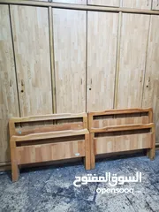  1 خزانة تفصيل طابقين وتخت مفرد عدد 2