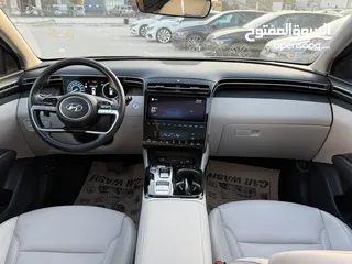  12 هونداي توسان ترخيص 2022 محرك 1600 هايبرد plug in/يقطع على الشحنه 65 كيلو متر  271 حصان
