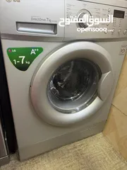  1 غسالة ال جي بحالة جيدة جدا
