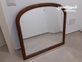  2 Mirror with solid wood frame