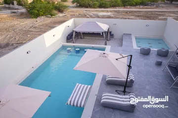  5 تجربة الفخامة والراحة : احجز شاليهك الآن واقضي اجازتك بكامل الخصوصية والرقي The gray villas