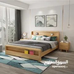  12 اتخوت مجوز خشب لاتيه 18م عادي او بكس مجوز مفرد ونص مفرد البيع بدون فرشه مع إمكانية تغير الون كفاله 5