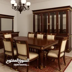  1 غرفة سفرة إيطالية أصلية ماركة فيرساتشي مميزة جدا للبيع بالسعر جدا