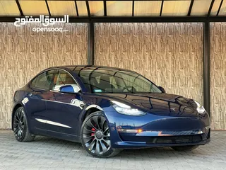  13 Tesla Model 3 2022 تيسلا بيرفورمانس دول موتور فحص كامل بسعر مغررري جدا