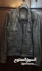  13 natural genuine real leather jacket XL