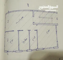  1 عمارة سكنية على ارض نصف دنم 511 متر مربع تتكون من ثلاث طوابق  منطقة هادئة و قريب من شارع المطار