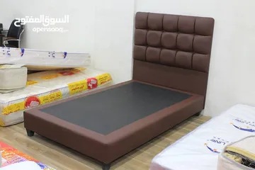 1 سرير مفرد ونص فندقي منجد واللون والموديل من اختياركم بكفالة شاملة 3 سنوات