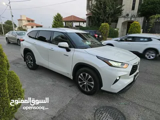  28 تويوتا هايلاندر 2020 هايبرد فحص كامل XLE فل كامل مع فتحه جمرك جديد بحالة الوكاله بسعر مغري