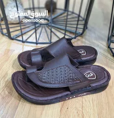 8 بابوج رجالي  جلد طبيعي طبي صناعة مصرية مكفول من انتاجنا الخاص جلد طبيعي