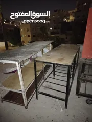  3 فرن حجر معزول مع طاولتين رخام بحال الجديد
