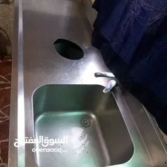  2 مجلى ستيلس ثقيل وطبي  طاولة ستيلس