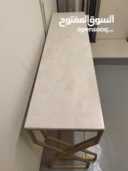  3 2 Marble table and cabinet and bed
