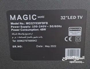  5 شاشه ماجيك 32 بوصه غير مستعمله وكاله