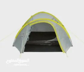  2 خيمة رحلات ROCKTRAIL Germany 1/3/4 Person Tent Grey Family Camping Festival  Dome أخضر او ازرق