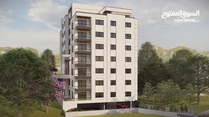  8 شقة سكنية مشطبة في مشروع قيد الانشاء بالقرب من برج فلسطين