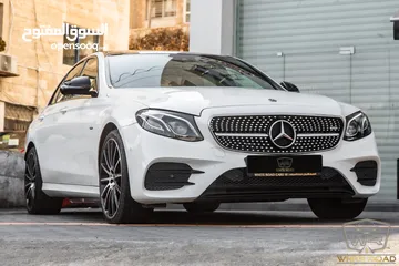  3 Mercedes E350e Plug in hybrid Amg kit Night Package 2018   السيارة وارد الشركة و قطعت مسافة 50,000