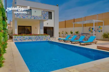  12 Beautiful chalet in dead sea with colorful decoration with BBQ area to prepare your delicious foods.