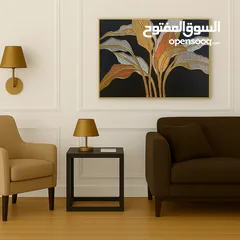  1 Modern Wall Art with Gold Leaf /لوحة جدارية حديثة بورق الذهب