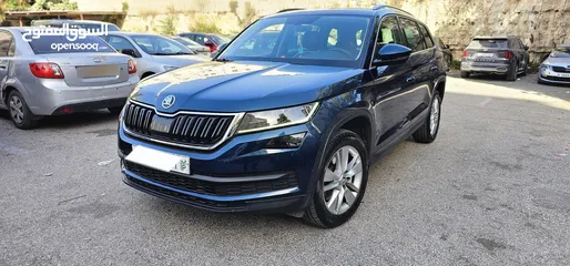  4 سكودا كوديك 2019 فل ابشن بحالة الوكالة دهان الشركة فل الفل سقف بانوراما رنجات اصلية