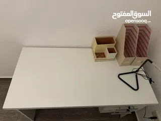  3 White Desk