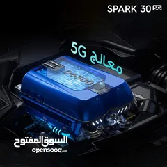  4 جديد بالكرتونة Spark 30 5G رام 12 جيجا 128 مكفول سنة متوفر توصيل