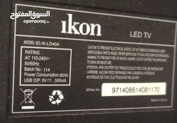  2 IKON 40 INCH LED  TV FOR SALE URGENT