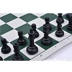  14 رقعة شطرنج رول جلد حجم كبير سهلة الطي
