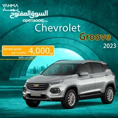  1 Chevrolet Groove 2023 for rent in Riyadh - Free delivery for monthly rental