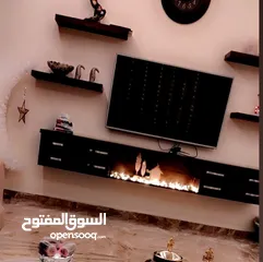  8 طاولة تلفزيون خشب لاتيه تقيل جدا استعمال خفيف