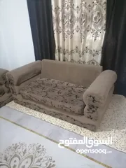  3 طقم سعودي كورنر لون بني خشب لاتي