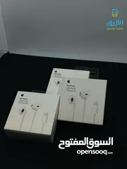  5 سماعات ايفون سلك الأصلية بدون بلوتوث لايتنغ سماعات محيطية للايفون