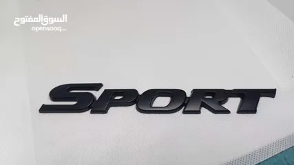  2 ملصق كلمة Sport تركب على جميع السبارات