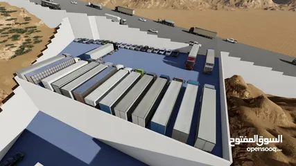  11 دونم أو أكثر أرض للبيع أو للإيجار (أول سنة مجانا) على الشارع شارع 100 مباشرة قريبة من الجمرك الجديد