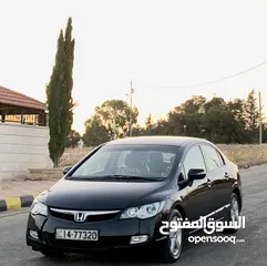  4 هوندا سيفيك 2008 فحص كامل صنف EXI لون اسود ملوكي بحالة الوكالة