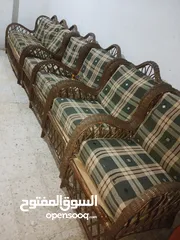  3 كنب بلكونه مستعمل بحاله جيده