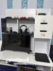 9 بوفيه تلفزيون امريكي مكتبة +تسريحة لغرف النوم (بناتي - ولادي)
