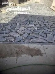  7 بلاط رصيف وكرجات وارضيات  بجميع انواعه حجر كندرين جميع المقاسات ممون وعادي شحف حجر جميع الأنواع طوب