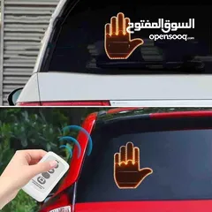  3 ترندددد السيارات وصل اضائة للسيارة على شكل كف تصميم مميز يمتلك 3 مودات تشغيلية يمكن التحكم بها