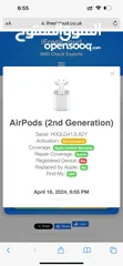  4 Airpods 2nd  generation 85 JD  New not active